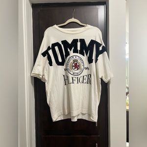TOMMY HILFIGER ORGANIC COTTON BOXY VINTAGE T-SHIRT LARGE